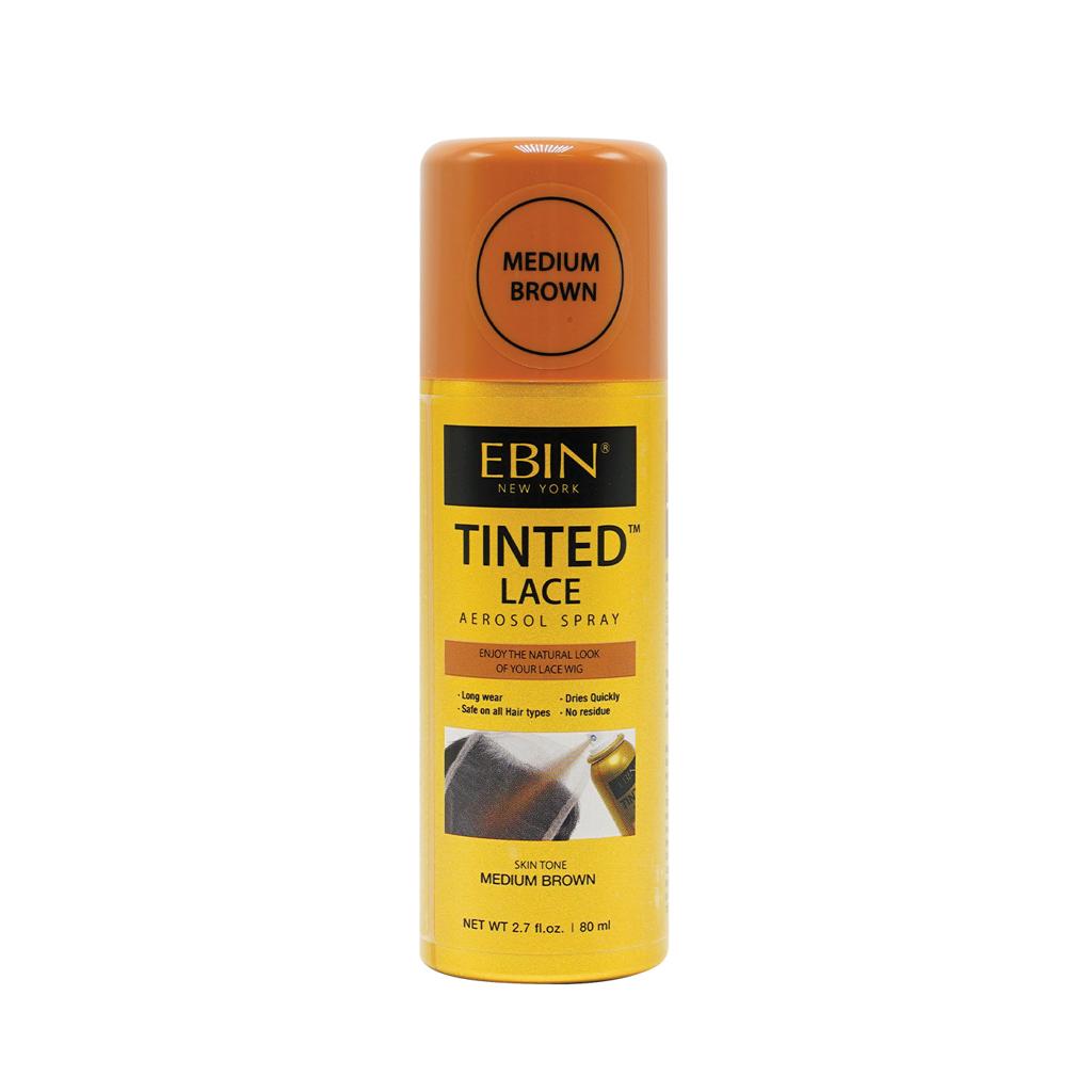 EBIN TINTED LACE SPRAYMEDIUM BROWN 3.38OZ