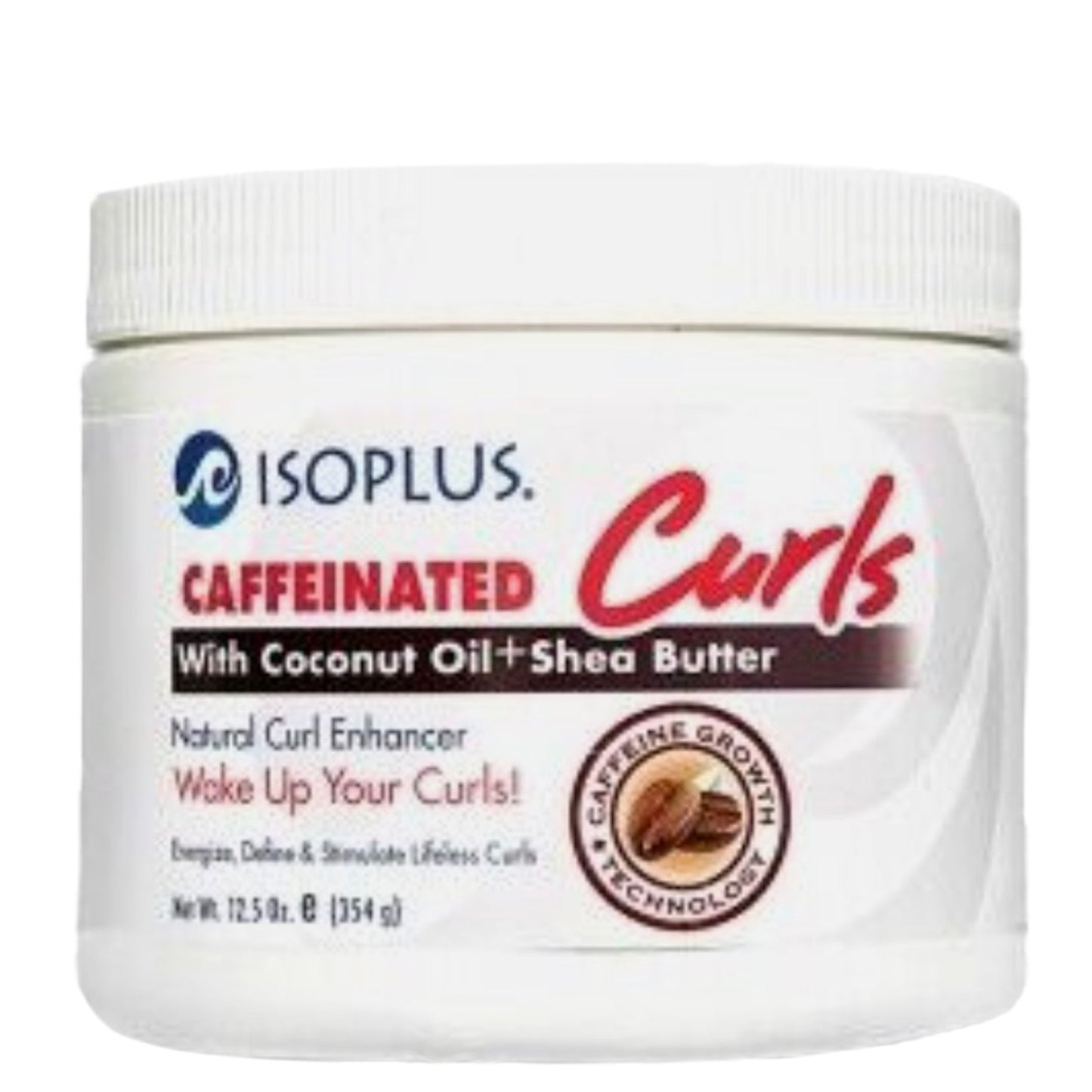 ISOPLUS CAFFEINATED CURL WITH COCONUT OIL SHEA BUTTER 12.5OZ