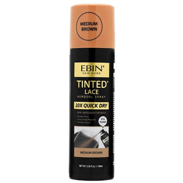 EBIN TINTED LACE SPRAYMEDIUM BROWN 3.38OZ