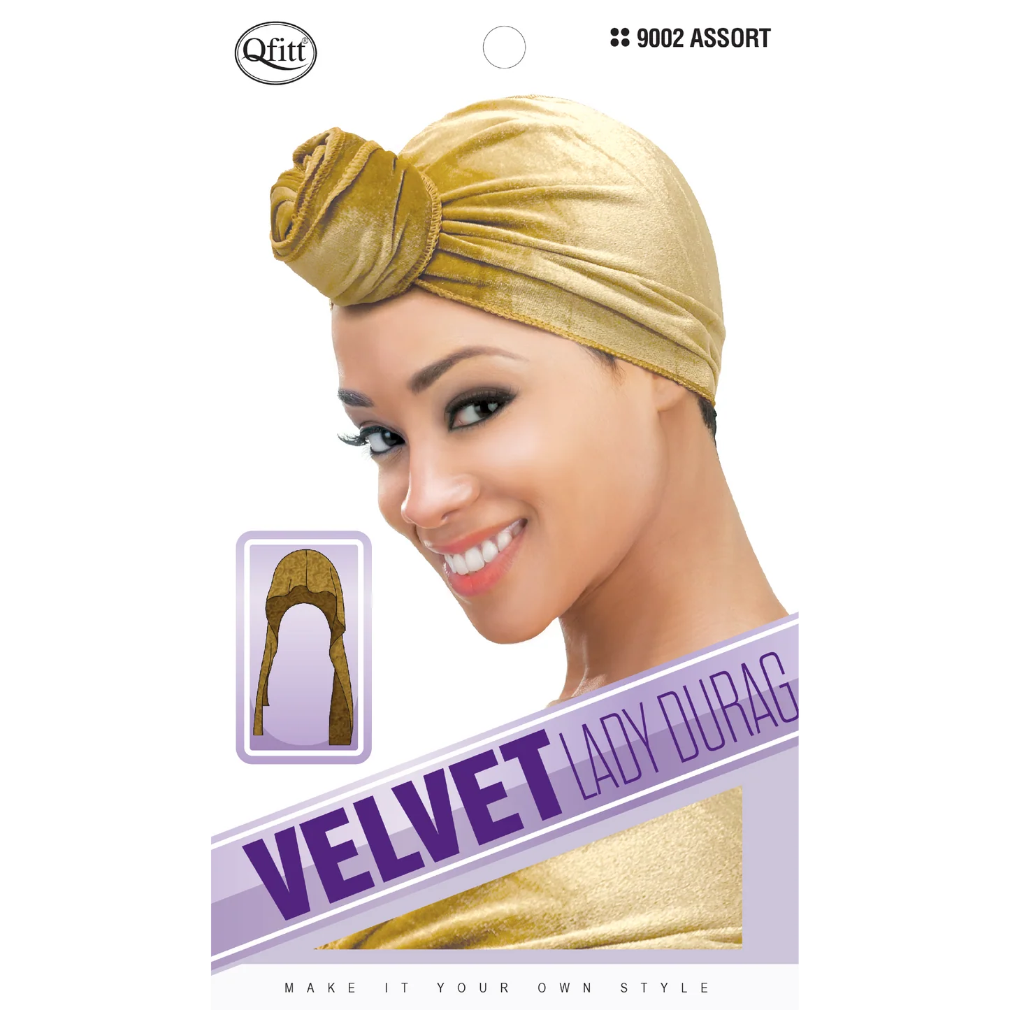 VELVET LADY DURAG ASSORT