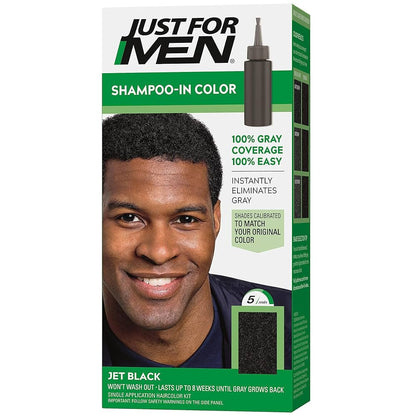JUST FOR MEN SHAMPOO HAIR COLOR 1 APP BLACK/GRAY