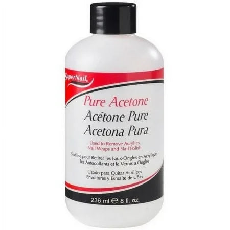 SUPER NAIL PURE ACETONE POLISH REMOVER 8 OZ