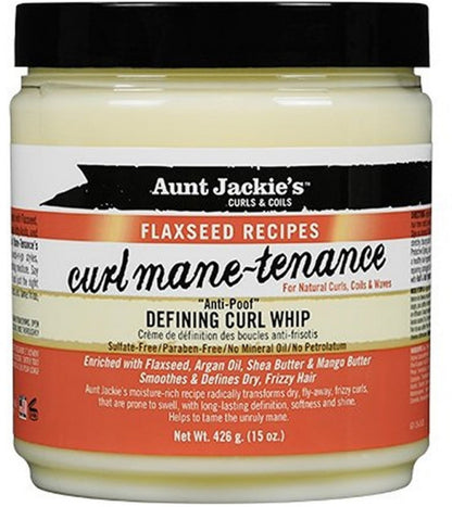 AUNT JACKIES CURL MANE-TENANCE DEFINING CURL WHIP 15OZ