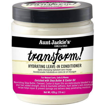 AUNT JACKIES TRANSFORM HYDRATING LEAVE-IN CONDIITIONER 15OZ