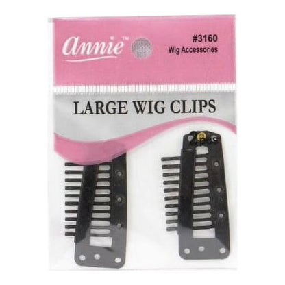ANNIE WIG CLIPS LARGE BLACK
