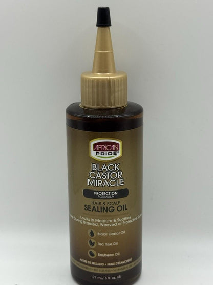 AFRICAN PRIDE BACK CASTOR OIL MIRACLE SEALING OIL 6OZ
