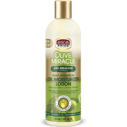 AFRICAN PRIDE OLIVE MIRACLE MOISTRIZING LOTION 12OZ
