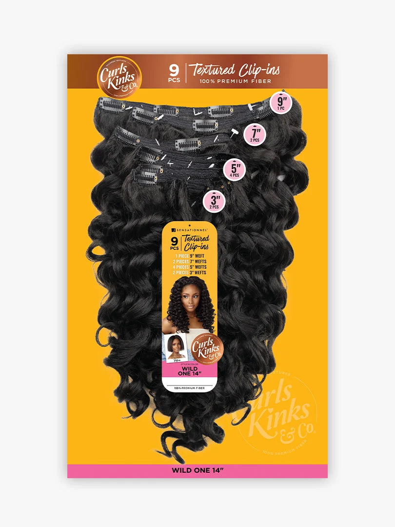 CURLS KINKS & CO_CLIP-IN WILD ONE 14″