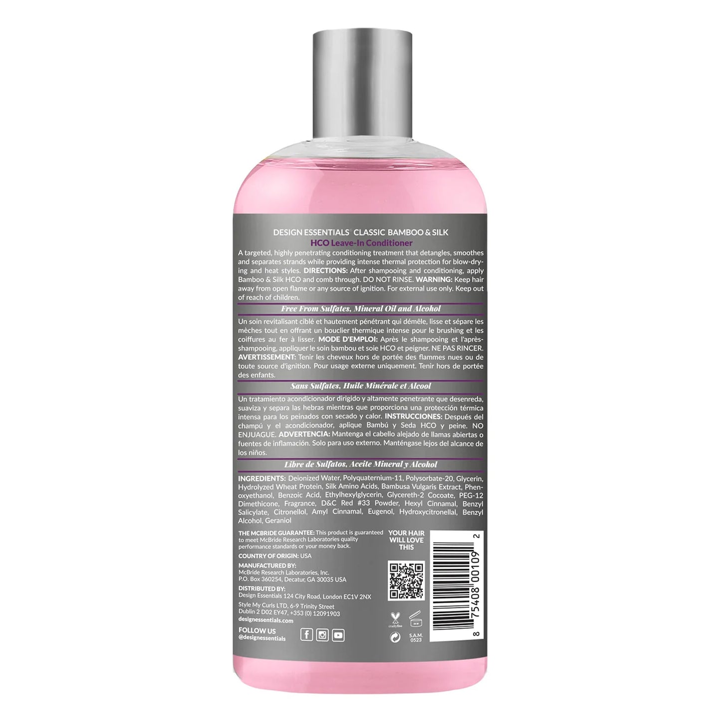 DESIGN ESSENTIALS BAMBOO LEAVE IN SPRAY 8OZ