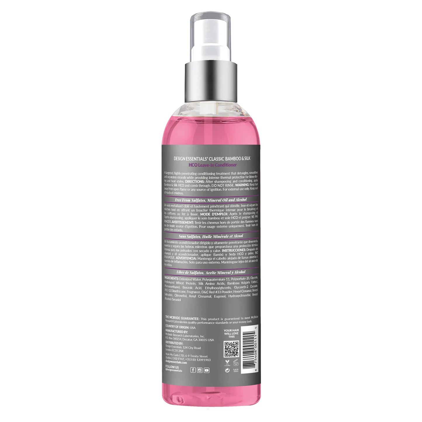 DESIGN ESSENTIALS LEAVE IN CONDITIONER 8OZ