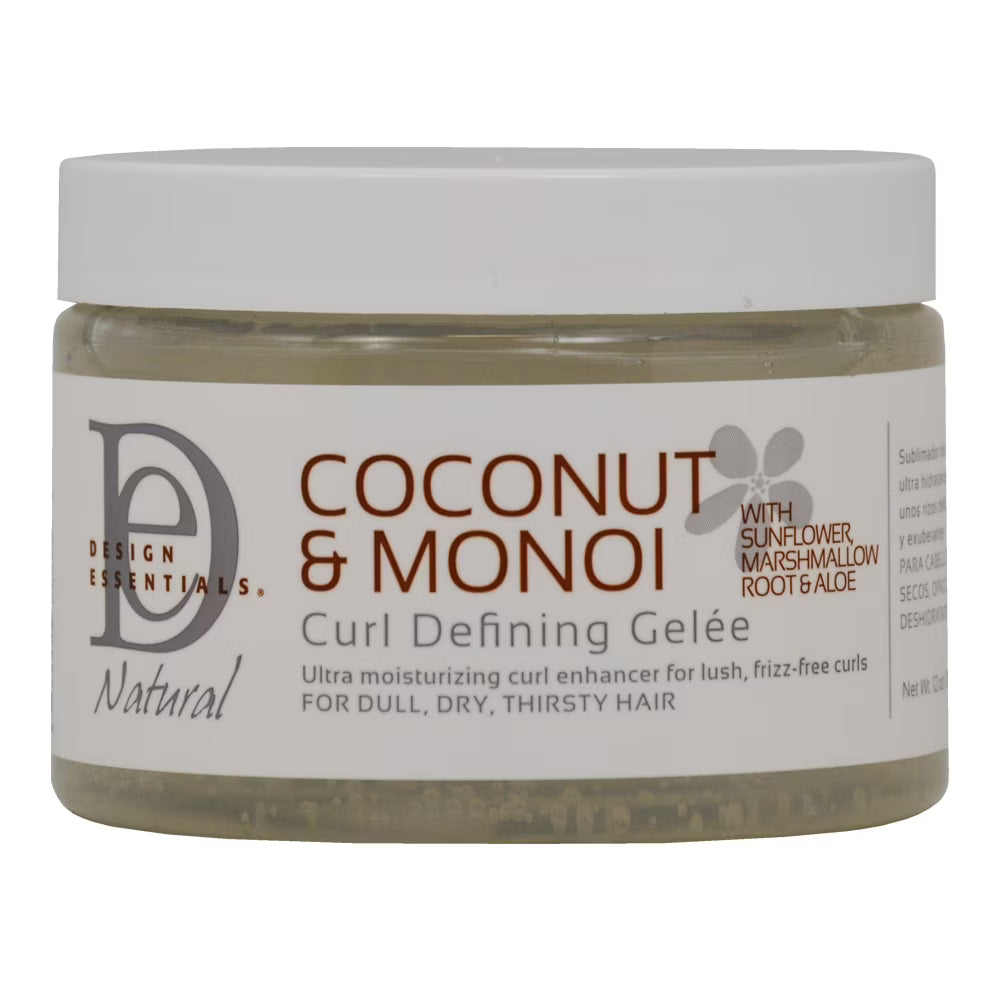 DESIGN ESSENTIALS  COCONUT CURLING GEL 12OZ