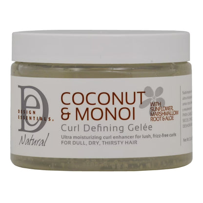 DESIGN ESSENTIALS  COCONUT CURLING GEL 12OZ