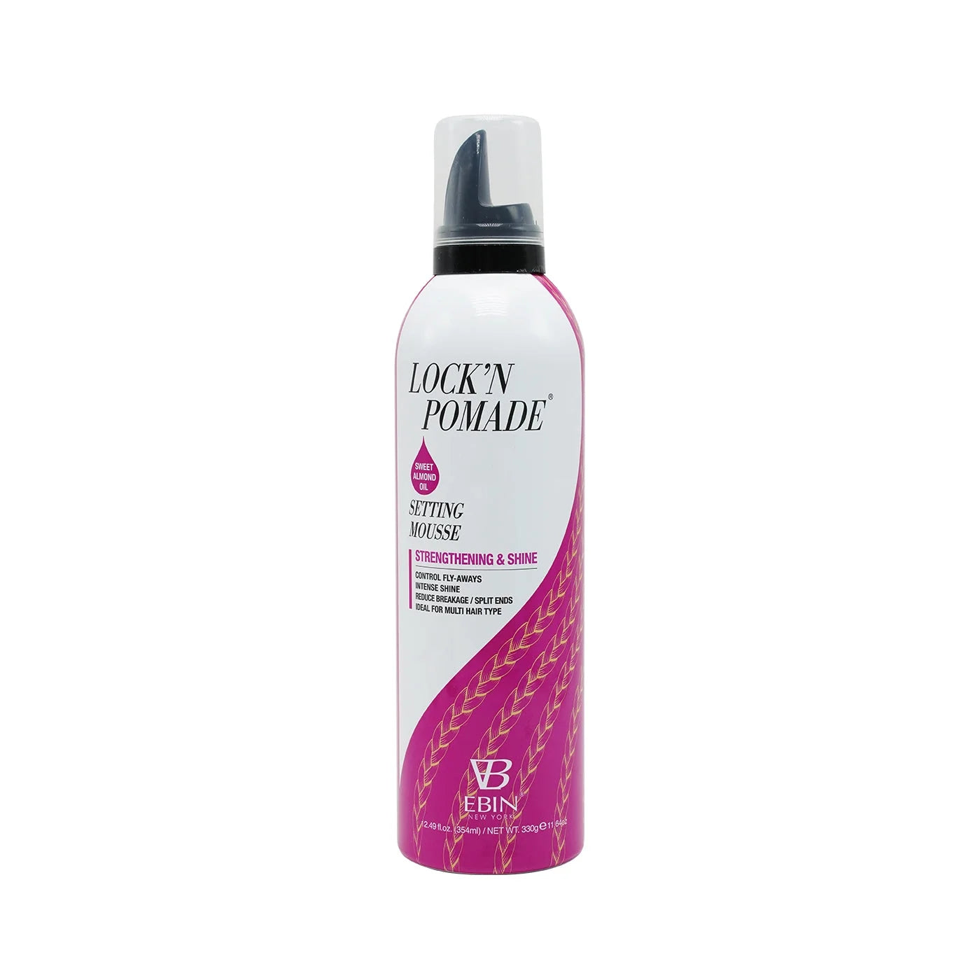 EBIN BRAID FORMULA MOUSSE  SMOOTHING & SHINE PEPPERMNT 2.7OZ
