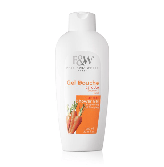 Fair and White Carrot Shower Gel With Pomegranate And Melon Extracts (Jumbo-1000ml / 33.81 fl Oz)