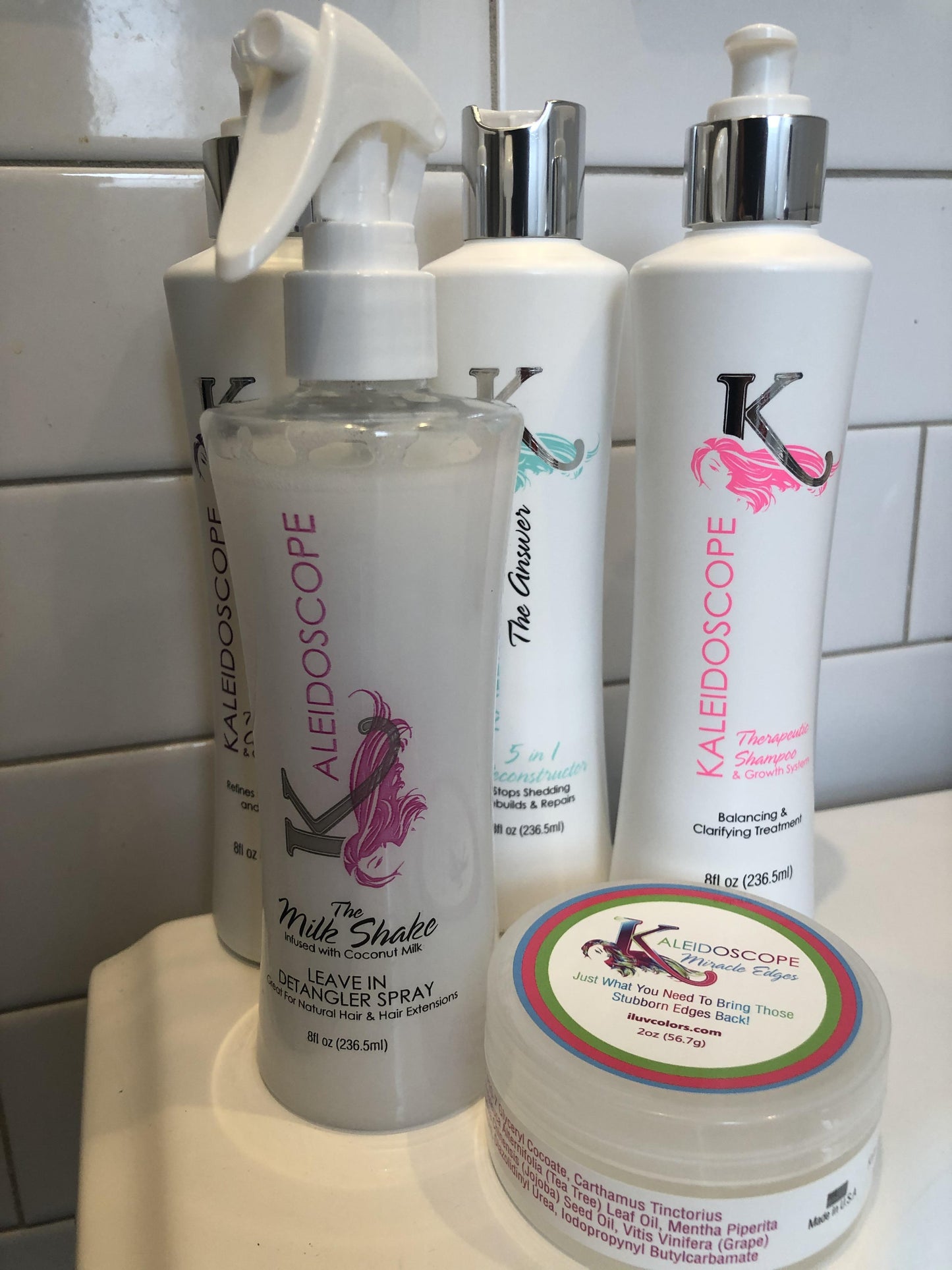 KALEIDOSCOPE MILK & RICE WATER LEAVE IN DETANGLER SPRAY 8OZ