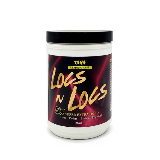 TAHA BRAIDING GEL  LOCS N LOC LEMON GRASS 16OZ