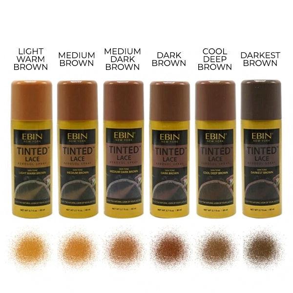 EBIN TINTED LACE SPRAY COOL DEEP BROWN 2.7OZ