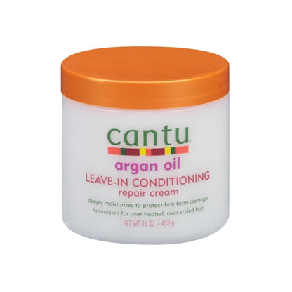 CANTU ARGAN  OIL SHEA BUTTER LEAVE IN REPAIR CREAM 16 OZ