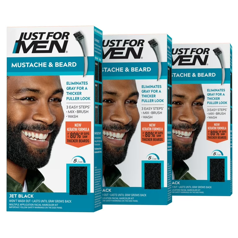 JUST FOR MEN BRUSH COLOR GEL 1 OZ NATURAL BLACK