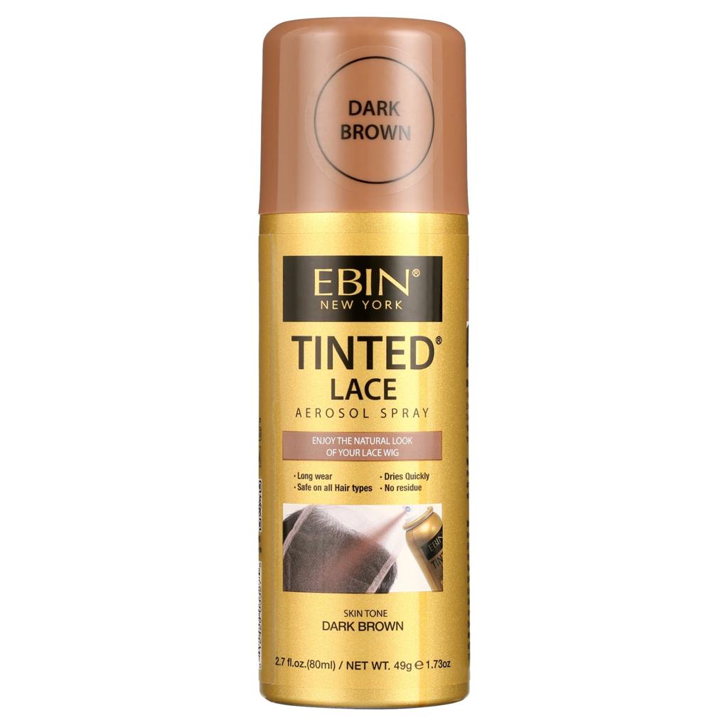 EBIN TINTED LACE SPRAY DARK BROWN 2.7OZ