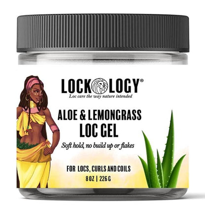 TAHA BRAIDING GEL  LOCS N LOC LEMON GRASS 16OZ