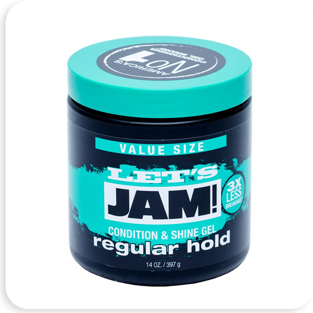 LETS JAM SHINE GEL CONDTIONING REGULAR 14OZ