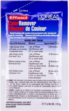 L'OREAL EFFASOL COLOR REMOVER 7.8OZ