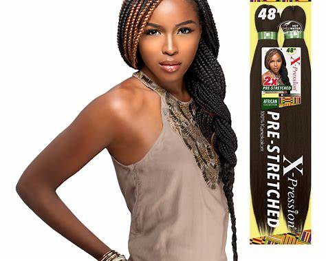 SENSATIONNEL XPRESSION 2X  PRE-STRETCHED BRAIDING HAIR 48'