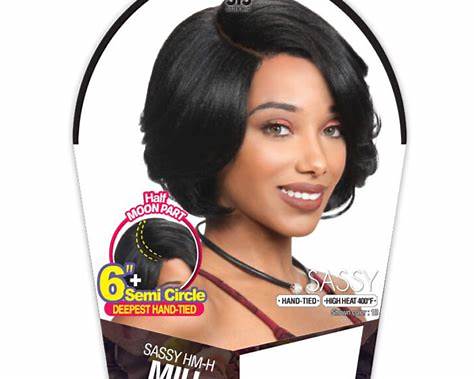 ZURY SASSY HALF MOON MIU WIG