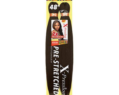 SENSATIONNEL XPRESSION 2X  PRE-STRETCHED BRAIDING HAIR 48'