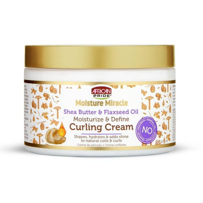 AFRICAN PRIDE CURLING SHEA BUTTER & FLAXSEED OIL 12OZ