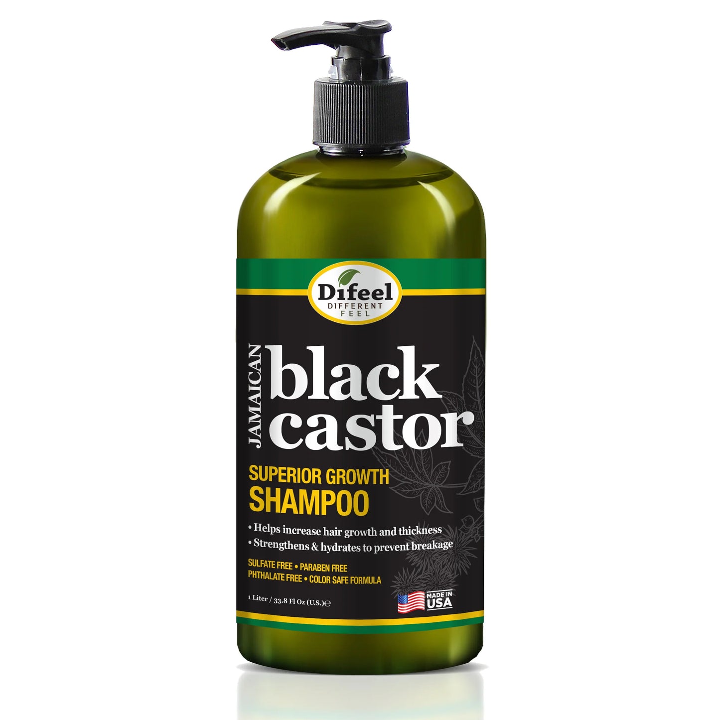 DIFEEL BLACK CASTOR OIL GROWTH SHAMPOO 12OZ
