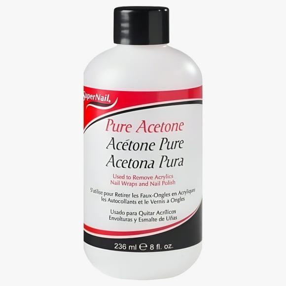 SUPER NAIL PURE ACETONE POLISH REMOVER 8 OZ