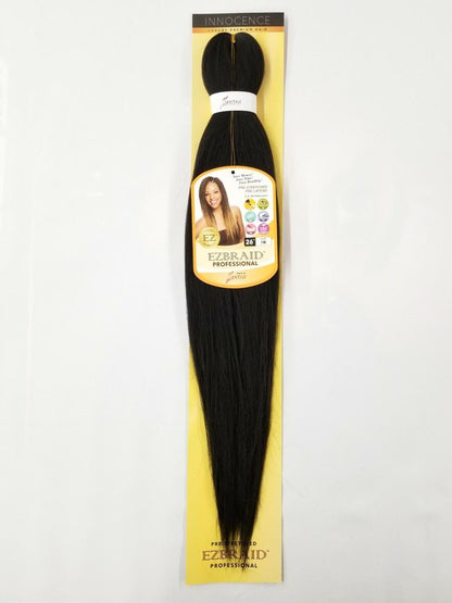 INNOCENCE EZBRAID PRE-STRETCHED 2X ITCH FREE KIDS BRAIDING HAIR  1B