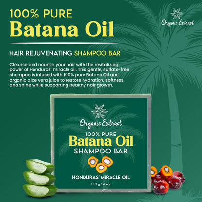 Organic Extract 100% Pure Batana Oil Shampoo Bar