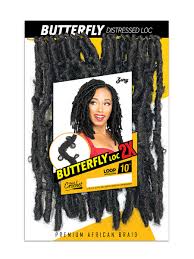 ZURY 2X CROCHET BUTTERFLY DISTRESSED LOC