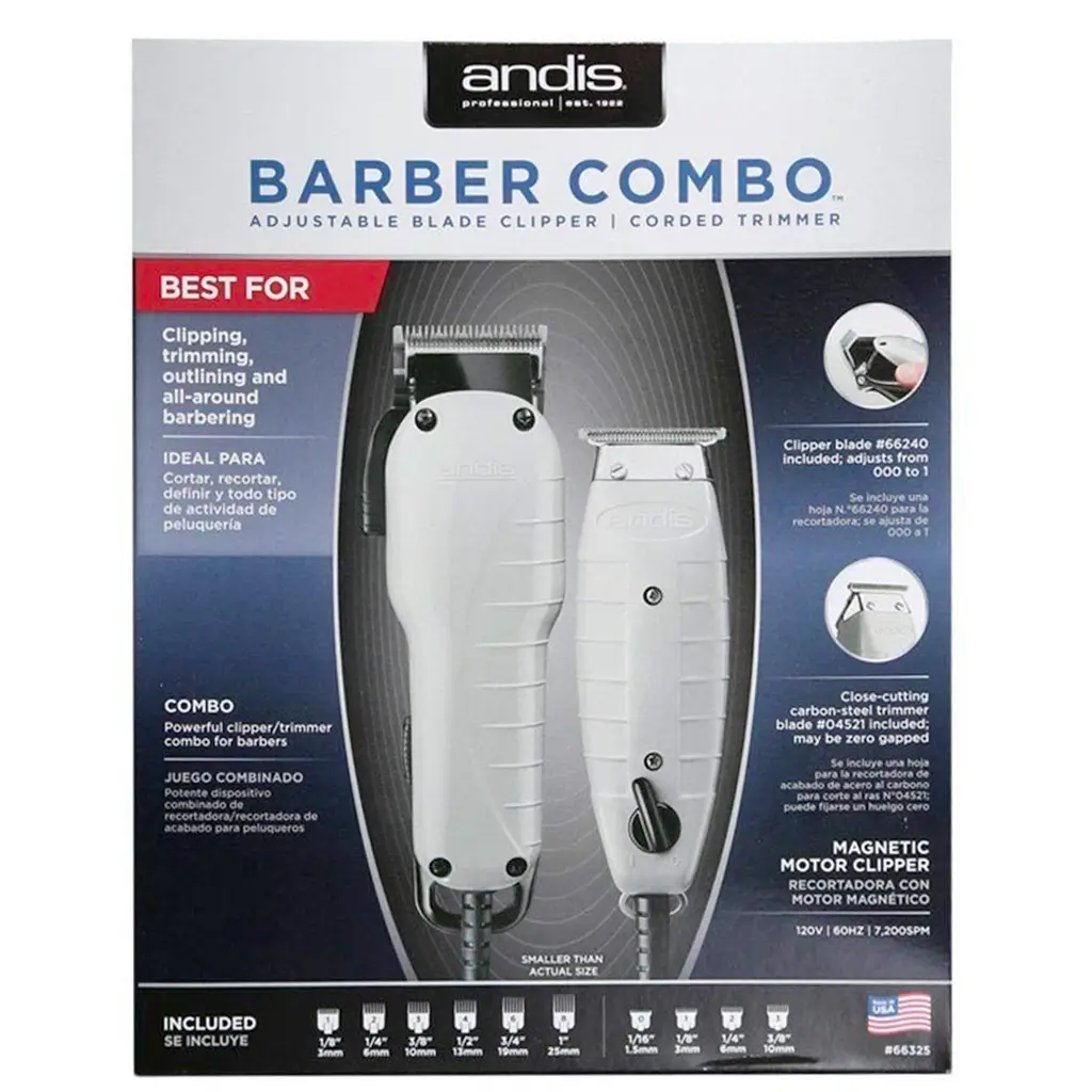 ANDIS T-OUTLINER BARBER COMBO 120394