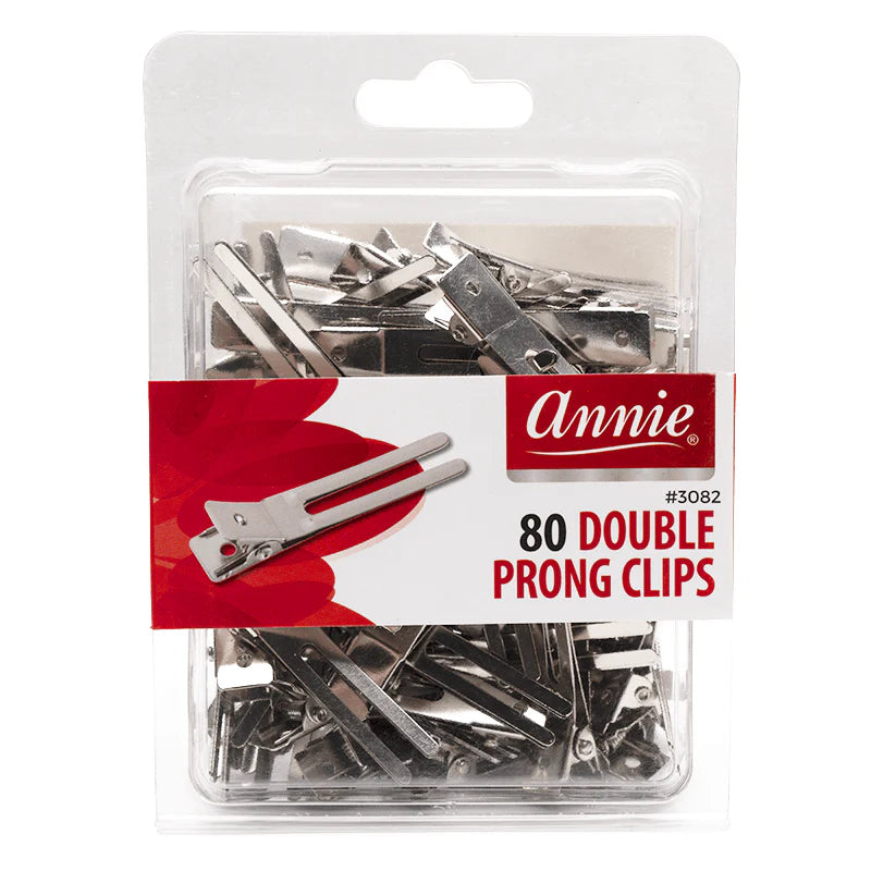 ANNIE 80 DOUBLE PRONG CLIPS 3192