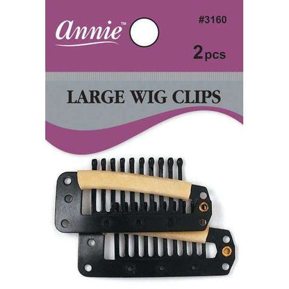 ANNIE WIG CLIPS LARGE BLACK