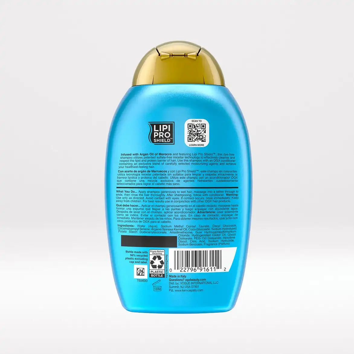 OQX ARGAN OIL SHAMPOO 13OZ