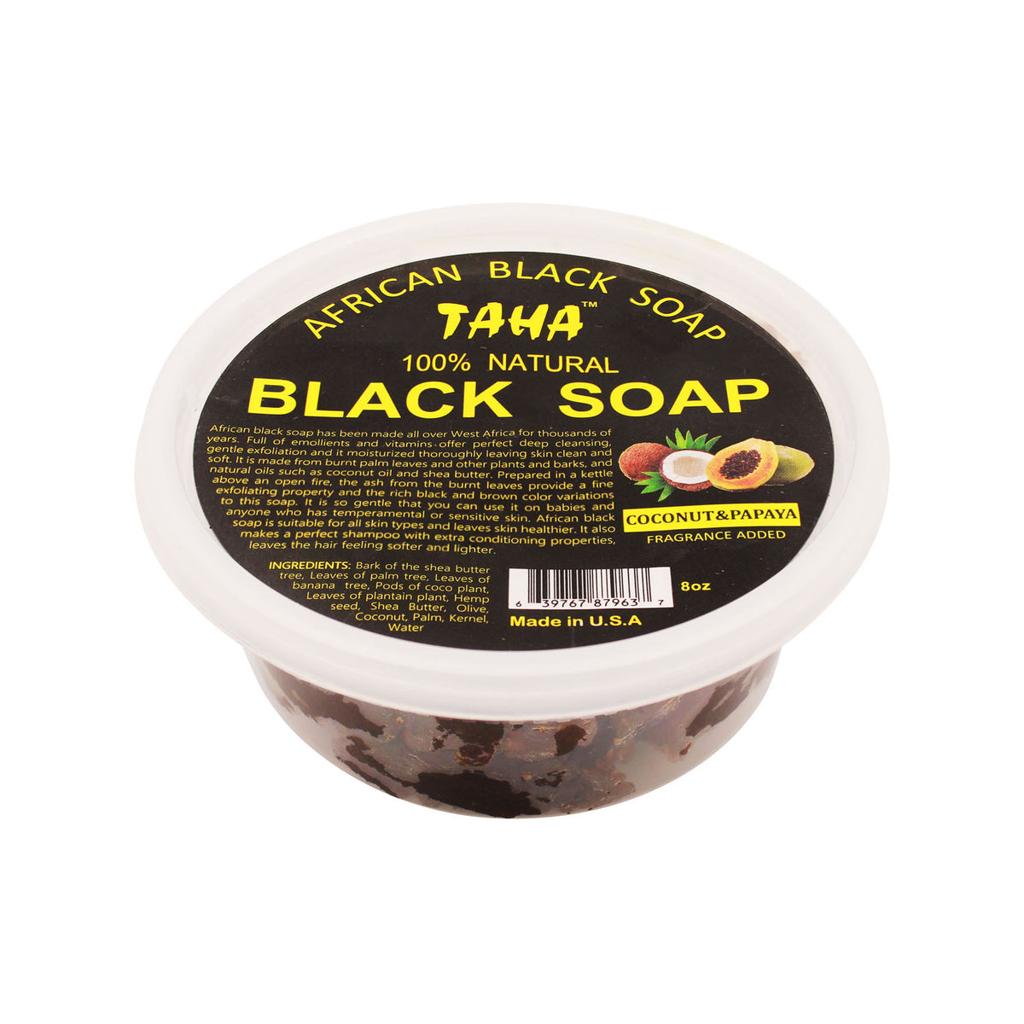 TAHA AFRICAN NATURAL NBLACK SOAP 8 OZ