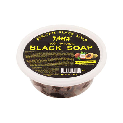 TAHA AFRICAN NATURAL NBLACK SOAP 8 OZ