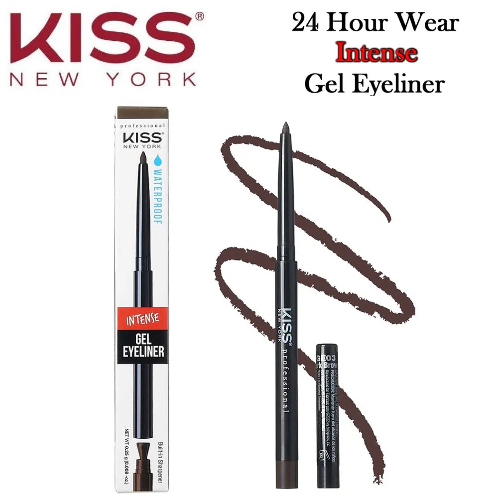 KISS INTENSE GEL EYELINER BLACK/BROWN GEO2