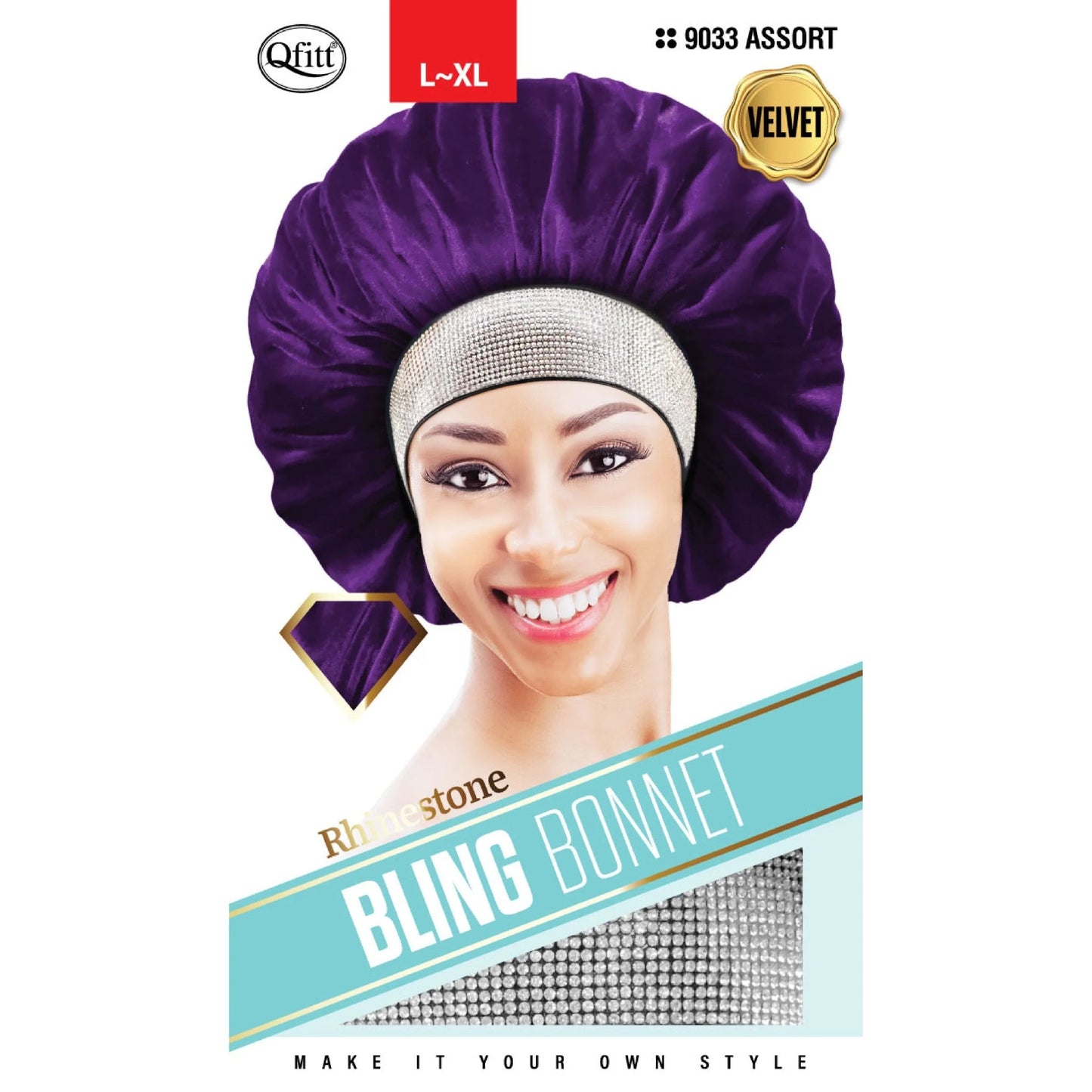 QFITT BLING BONNET  9018 BLACK