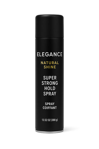 ELEGANCE NATURAL SHINE SUPER STRONG HOLD SPRAY 13.52OZ