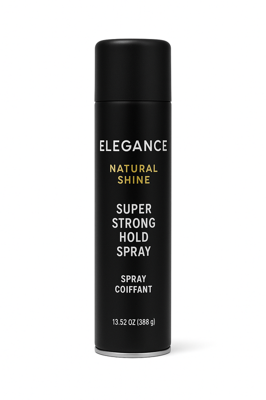 ELEGANCE NATURAL SHINE SUPER STRONG HOLD SPRAY 13.52OZ