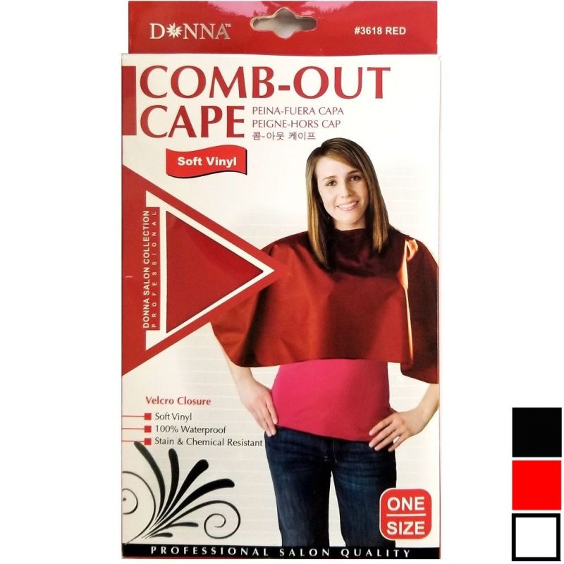 DONNA HAIR STYLING CAPE 3613BLK