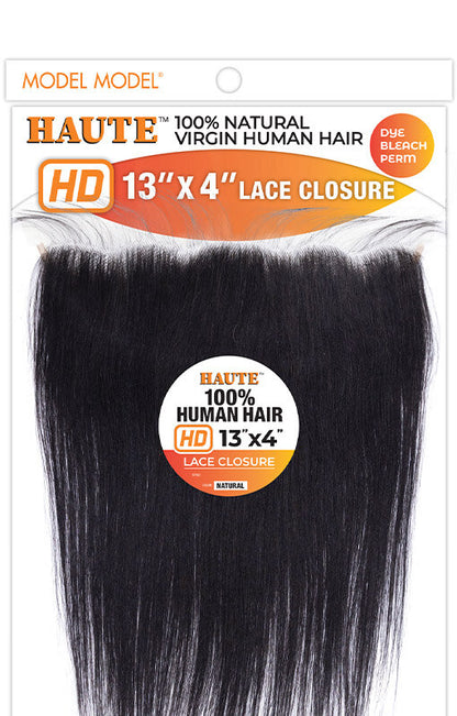 MODEL MODEL HAUTE  13 X 4 HUMAN HAIR LACE CLOSURE