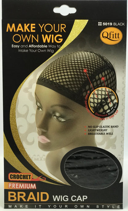 QFITT BRAID WIG CAP 5019 BLACK