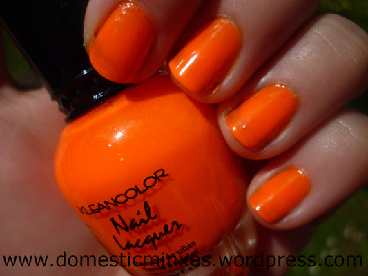 KLEANCOLOR NAIL LACQUER POLISH .5 OZ 19-NEON ORANGE